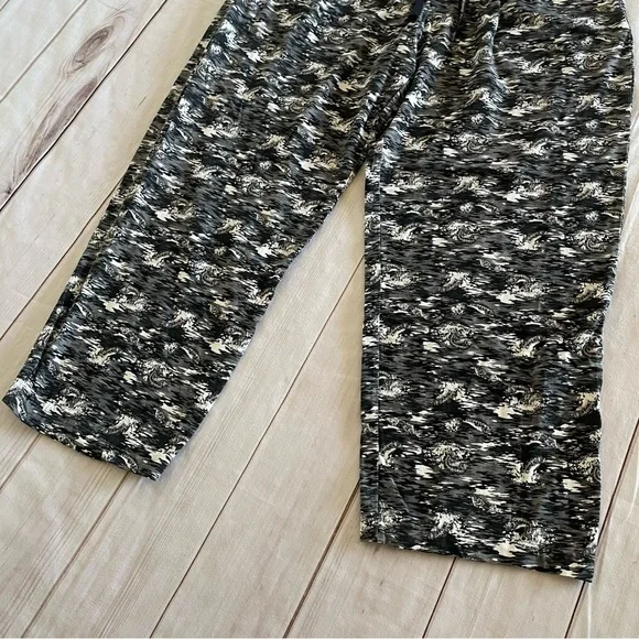 Columbia Fish Print Pajama Pants Men’s L Vintage Wide Leg Baggy Trout Loose Y2K - Picture 6 of 11